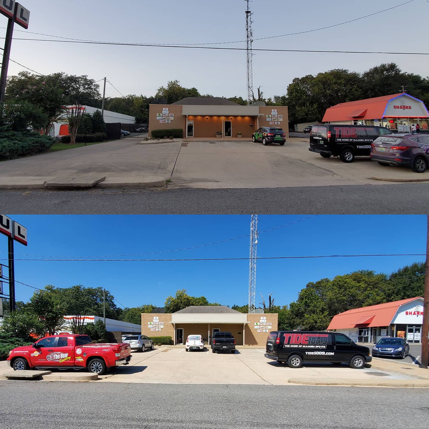 Amazing Concrete Cleaning For Local Radio Station In Tuscaloosa, AL