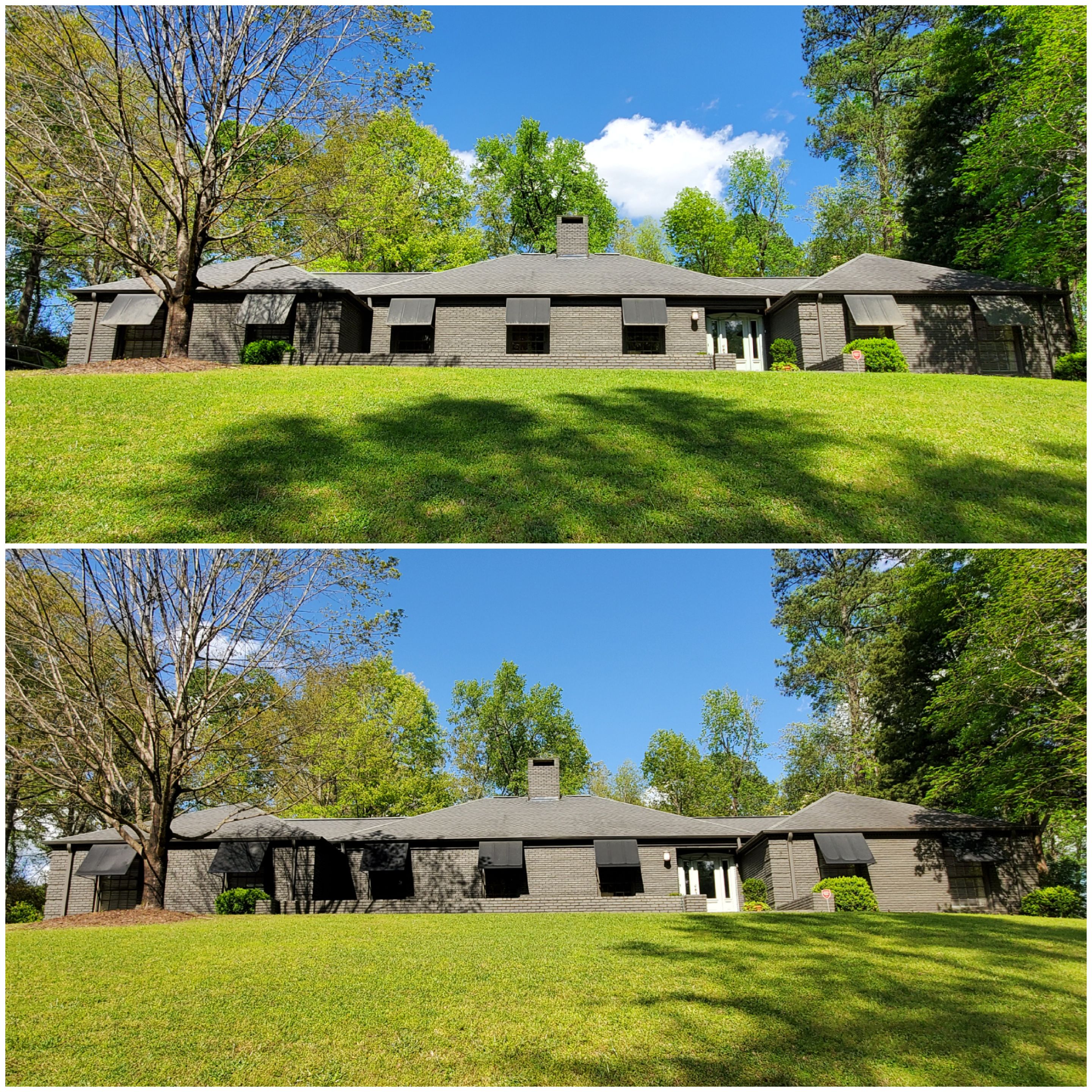 Gentle Exterior Canvas Window Shade Soft Washing In Homewood, AL