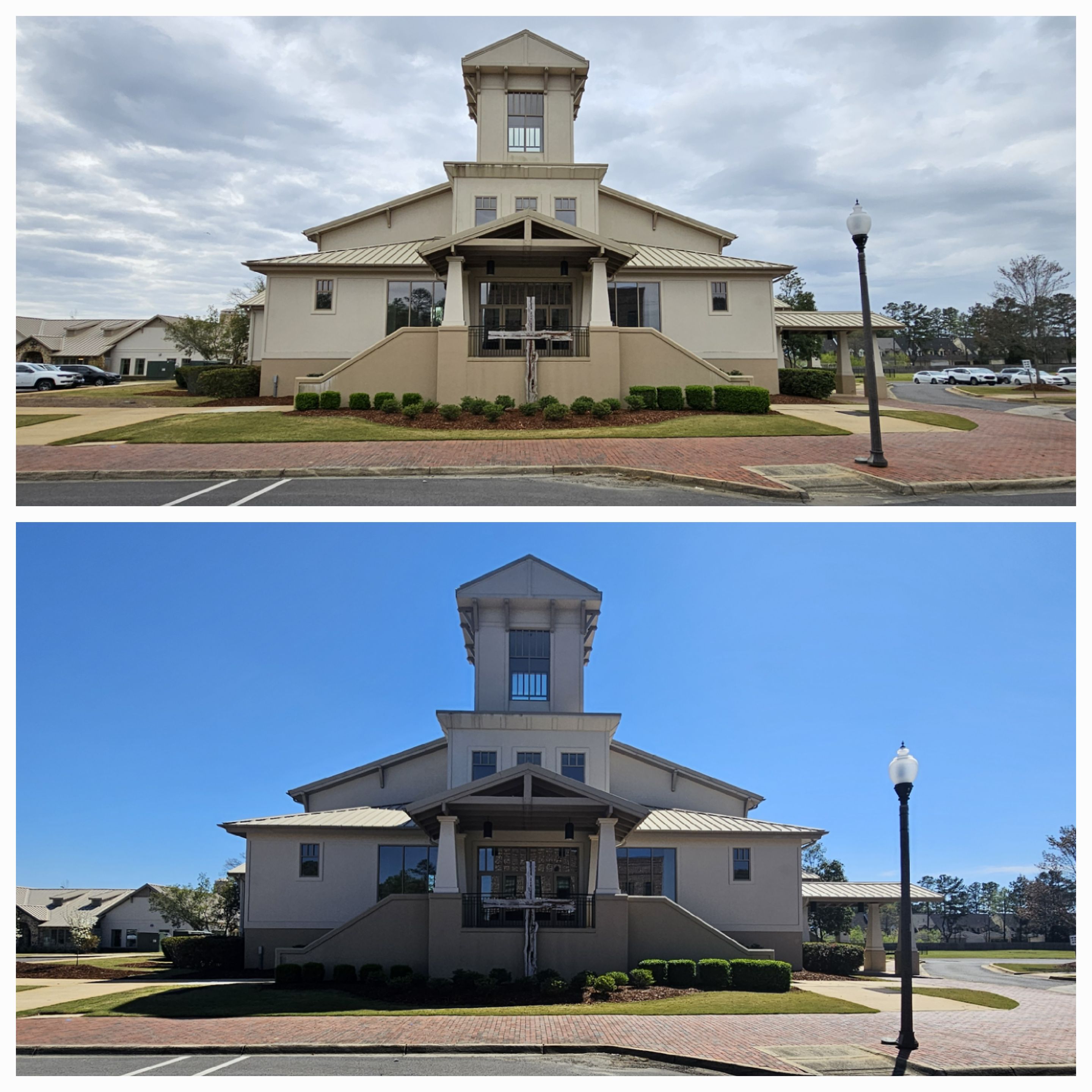 Superb Stucco Building Soft Washing & Efflorescence Removal In Tuscaloosa, AL