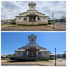 Superb Stucco Building Soft Washing & Efflorescence Removal In Tuscaloosa, AL